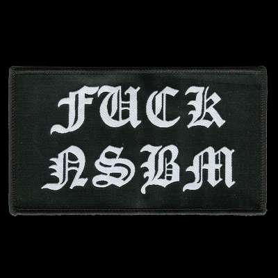 “FUCK NAZIS” Embroidered Patch – Iron-On Biker Patch, Handmade In Austria