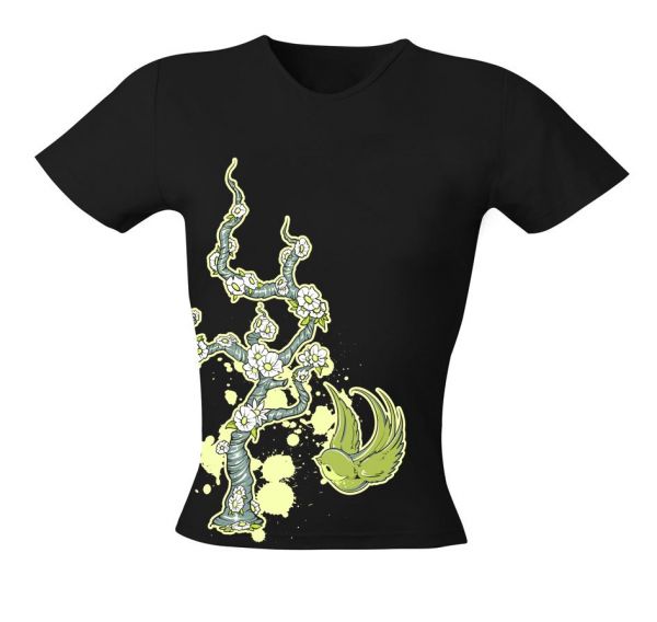 Rock & Styles Green Bird | Girly T-Shirt