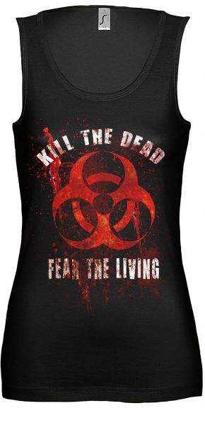 Rock Style Kill the dead, fear the living | Girly Tank Top