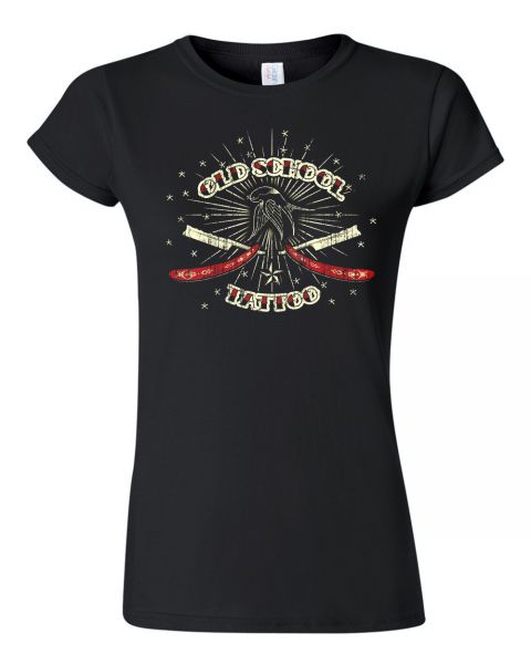Rock & Style Oldschool Tattoo black | Girly T-Shirt