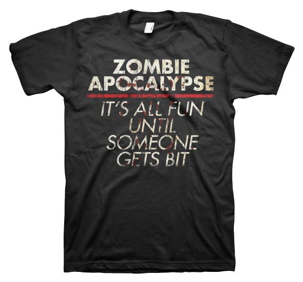 Rock Style All Fun Until Zombie Apocalypse | T-Shirt