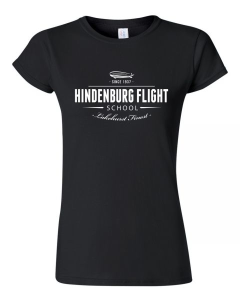 Rock Style Hindenburg Flight School | Girly T-Shirt