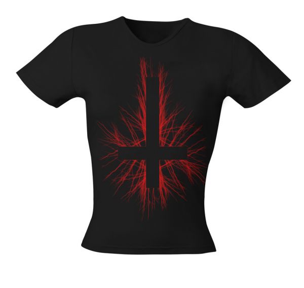 Rock & Style Inverted Cross | Girly T-Shirt