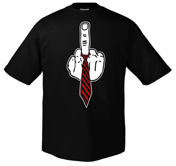 Fun Mittelfinger Krawatte | T-Shirt