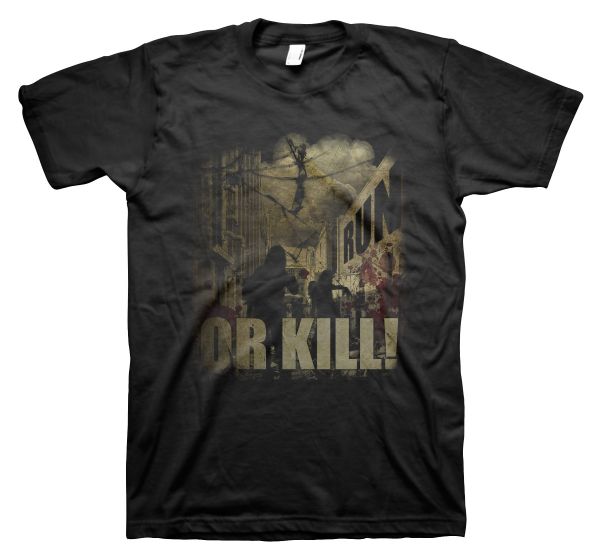 Rock Style Run Or Kill | T-Shirt