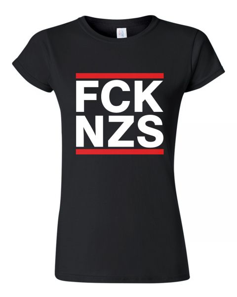 FCK NZS Fuck Nazis | Girly T-Shirt