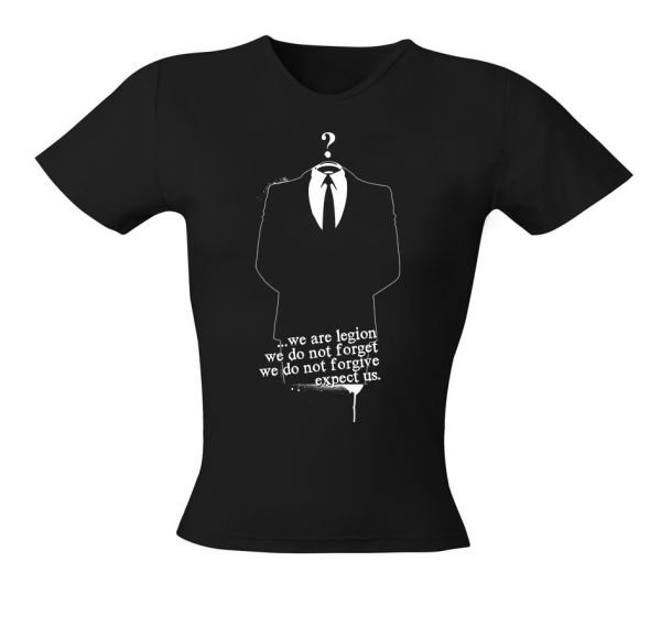 Nerd Anonymos We Are Legion Sprayed | Girly T-Shirt
