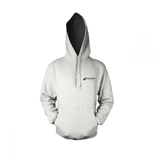 Pottfit Prime Embroidered Logo White | Hood